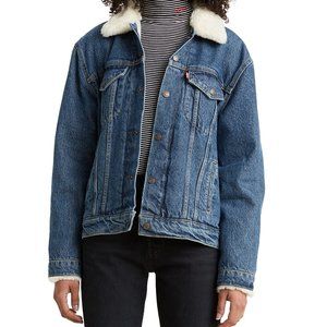 levi's sherpa trucker jean jacket size 2XL